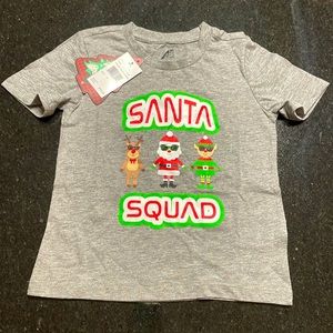 American Dream Team Network ADTN Heather Gray Santa Squad Short Sleeve T-shirt